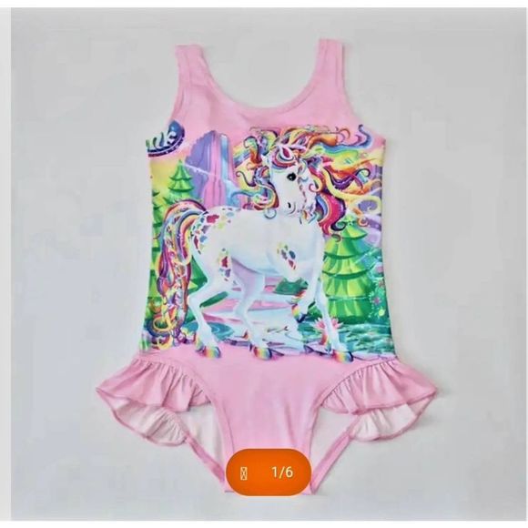 NWOT MIA BELLA UNICORN SWIMSUIT - Picture 1 of 5
